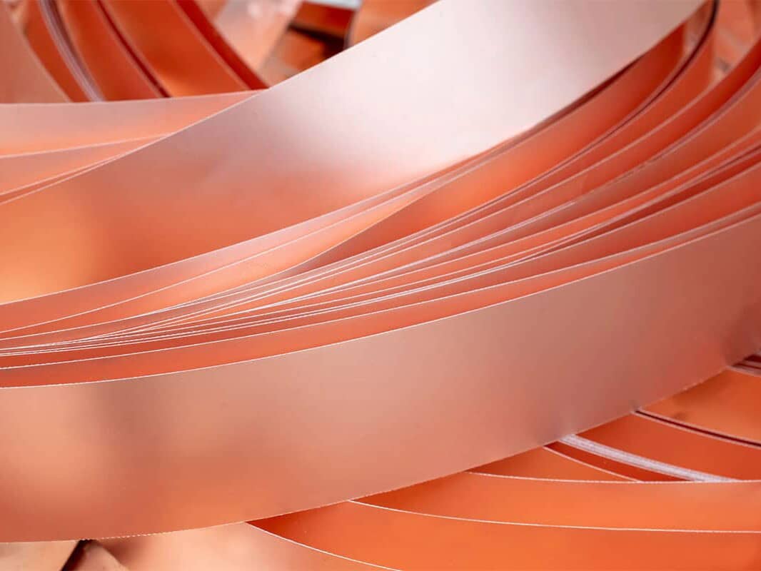 sheets of copper