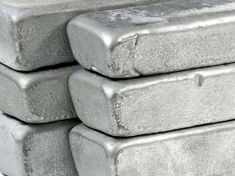Zinc bars